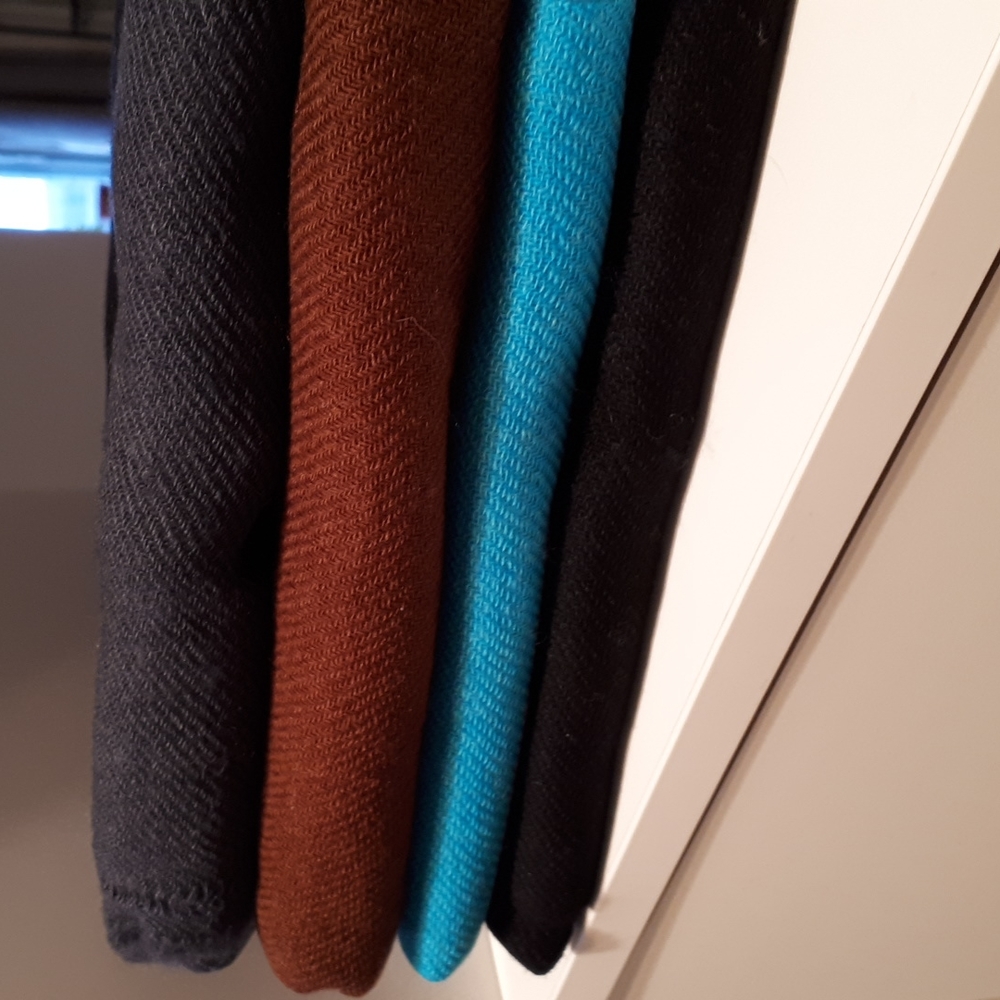PASHMINA SCARF/ STOLE. ONLY TEAL AND BLACK LEFT .